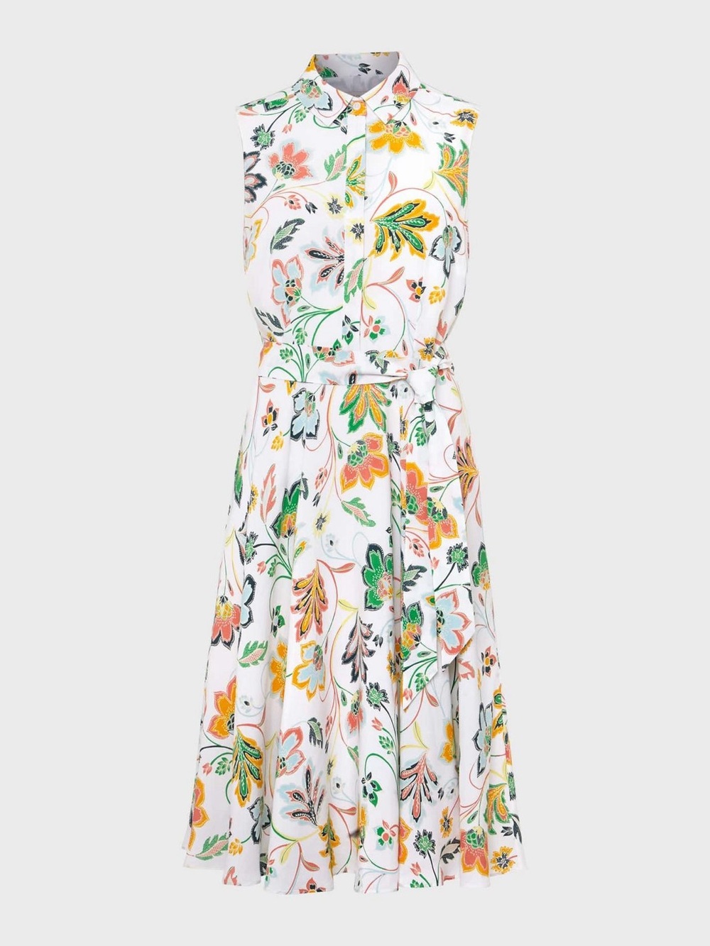 Hobbs London Belinda Floral Shirt Dress with Belt